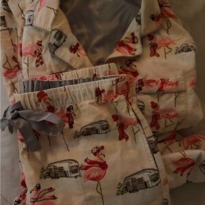 Nick & Nora Pink Flamingo Pajama Set